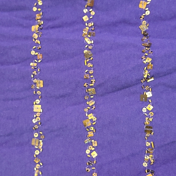 Coldwater Creek Women's Top w/ Gold Sequence Size 2X - Picture 3 of 7